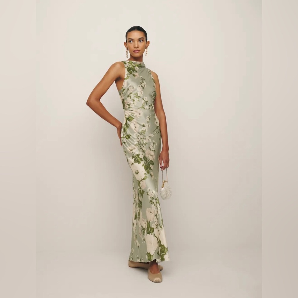 Reformation Anaiis Silk Dress